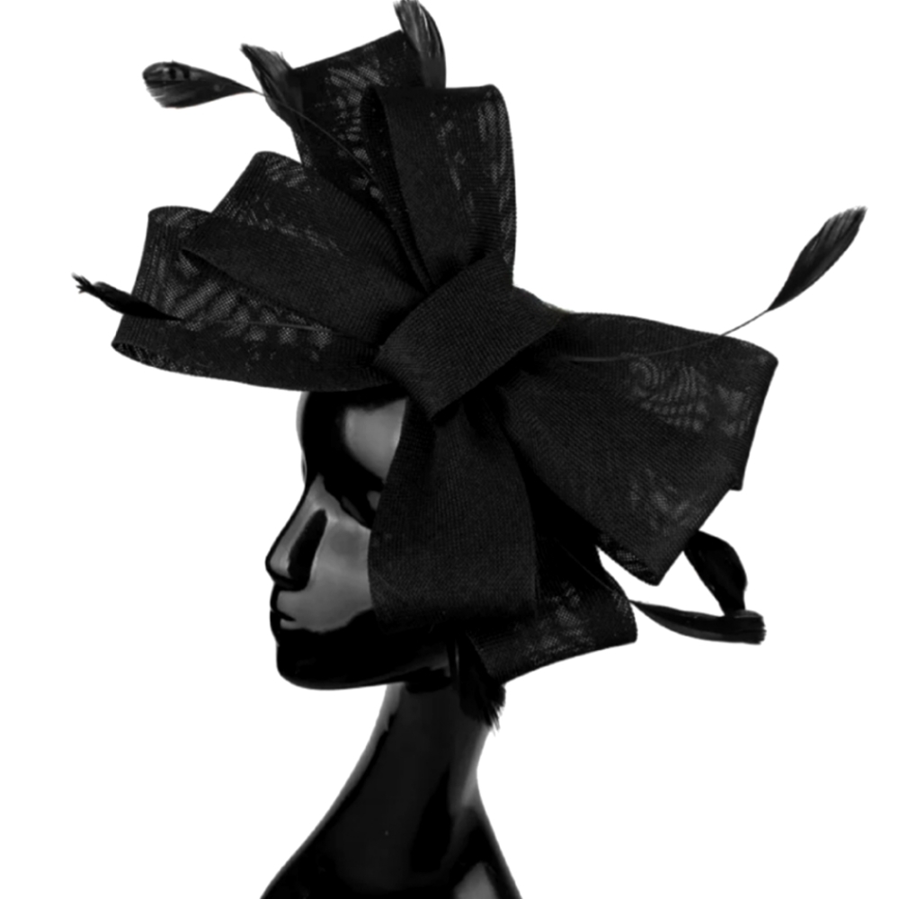 Stunning Big Bold Fascinator Feathers Headband Clip Kentucky Derby Tea Church